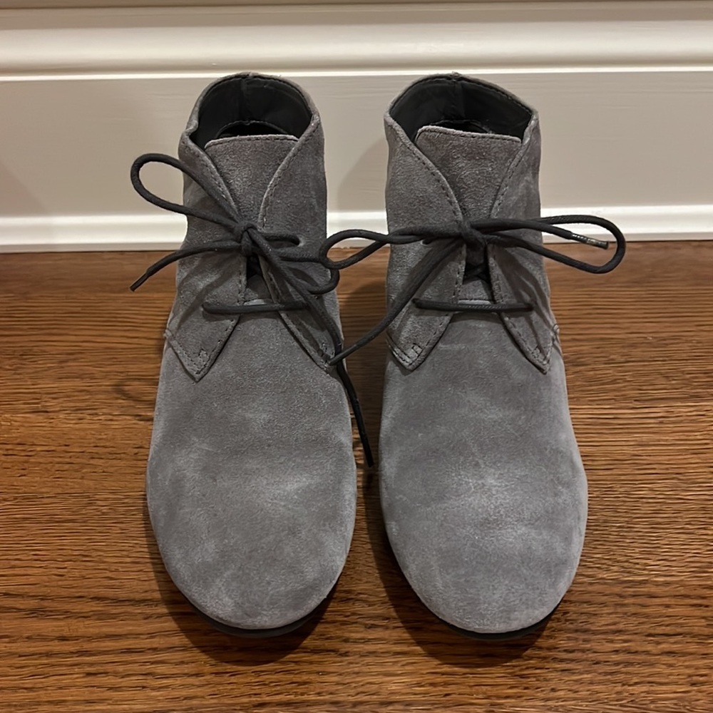 Nine West Suede Booties - Gray